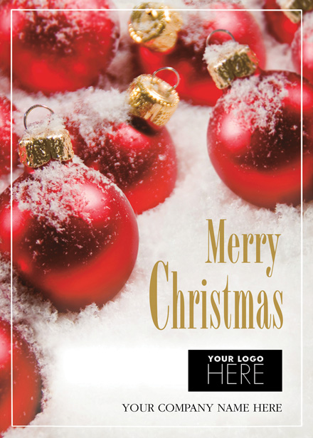 Crimson All Over Christmas Logo Cards